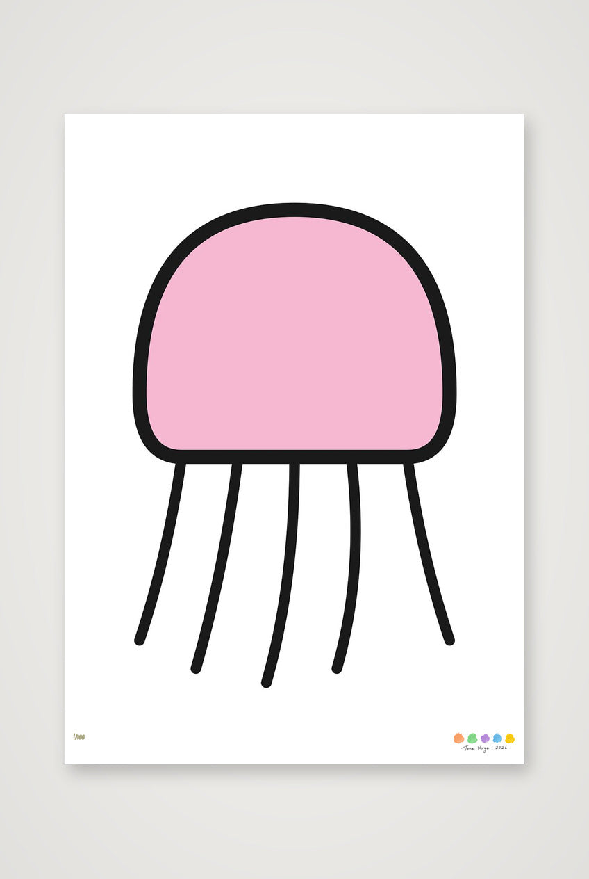 The Signal Jellyfish — A4 (21×30cm, 8×12") Print only