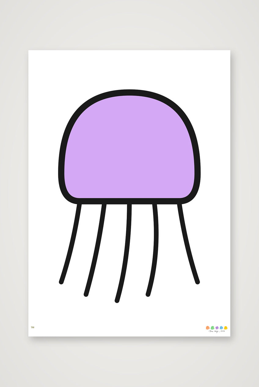 The Orbit Jellyfish — A3 (30×42cm, 12×17") Print only