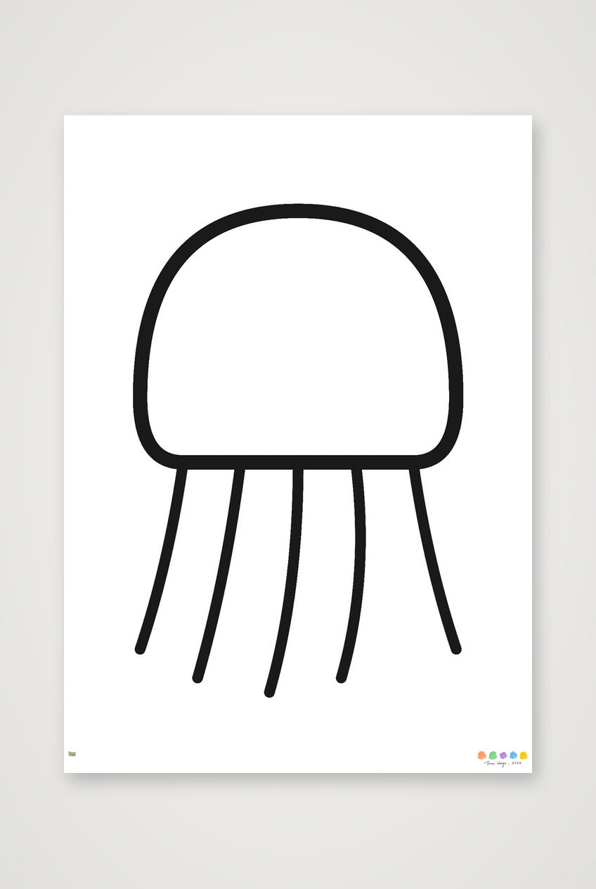 The Nimbus Jellyfish — 42×59cm, 17×23" Print only