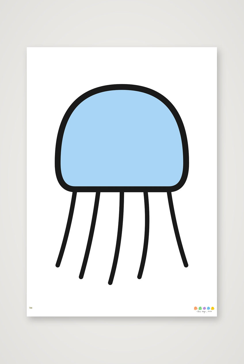 The Moss Jellyfish — A3 (30×42cm, 12×17") Print only
