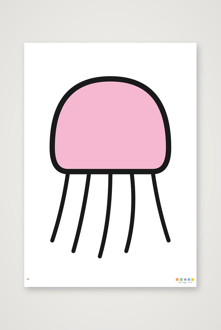 The Signal Jellyfish — A3 (30×42cm, 12×17") Print only