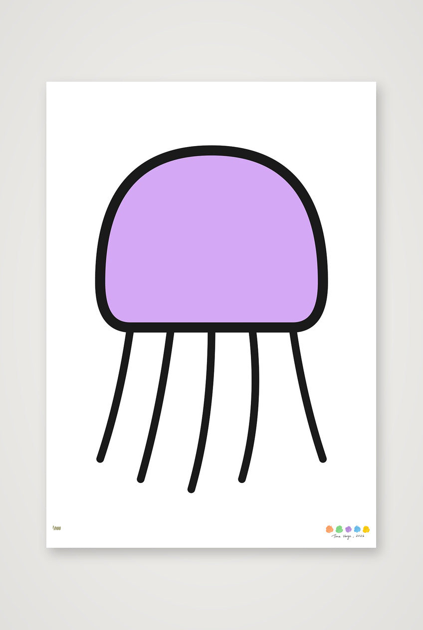The Orbit Jellyfish — A4 (21×30cm, 8×12") Print only