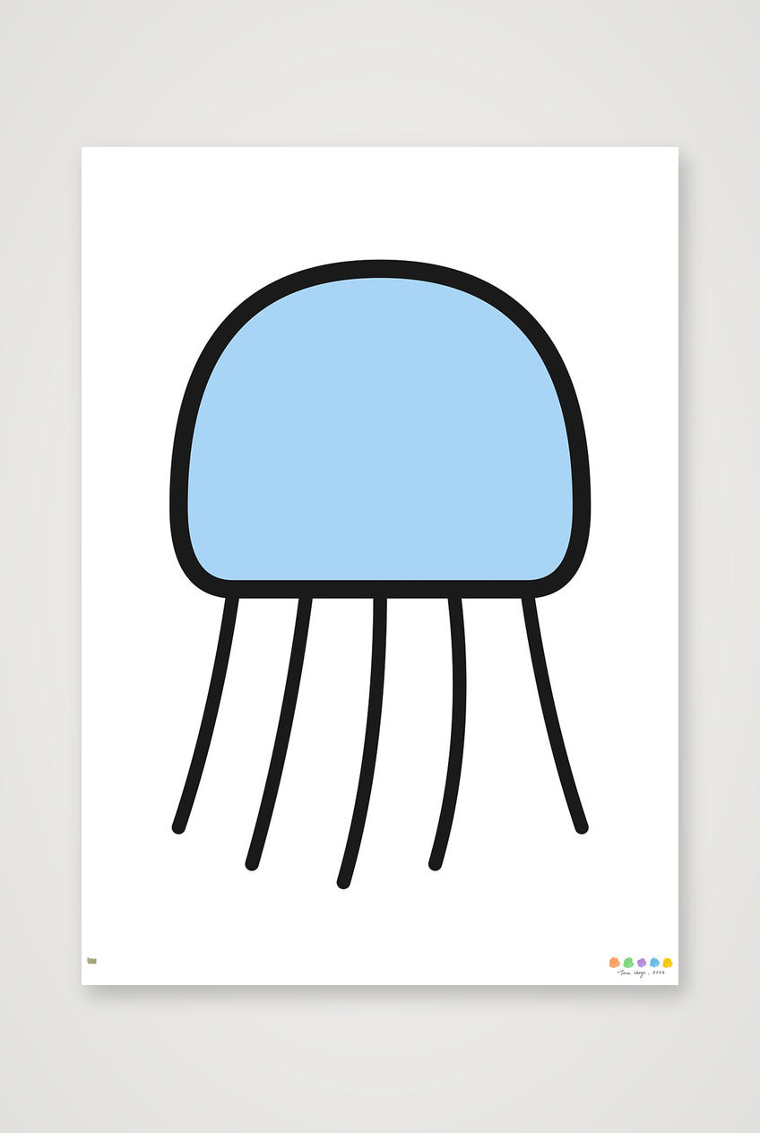 The Moss Jellyfish — 42×59cm, 17×23" Print only