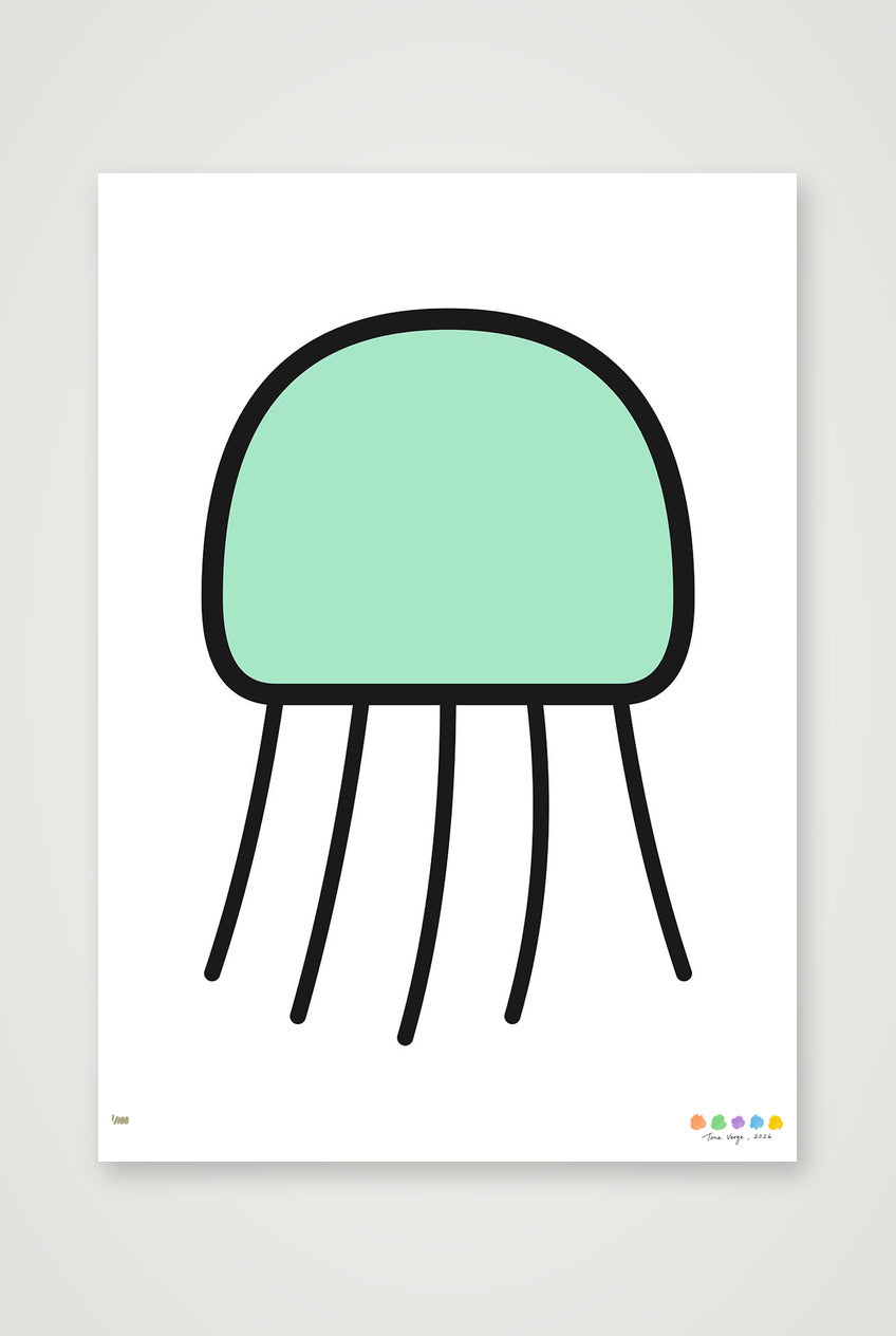 The Nimbus Jellyfish — A4 (21×30cm, 8×12") Print only