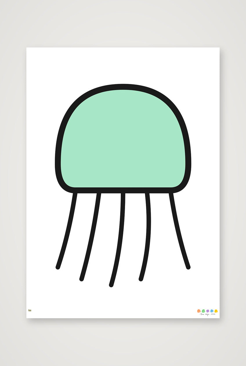 The Forest Jellyfish — 42×59cm, 17×23" Print only