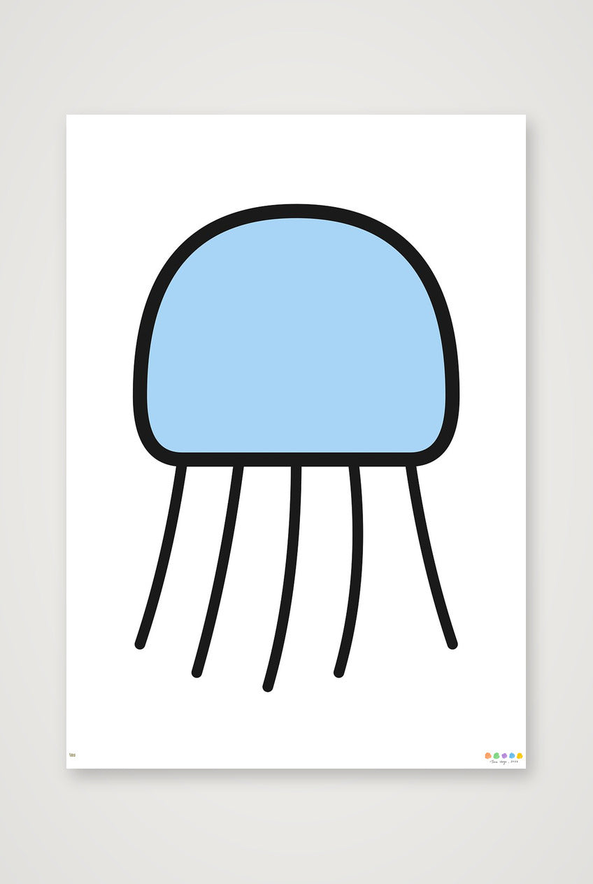 The Moss Jellyfish — 59×84cm, 23×33" Print only