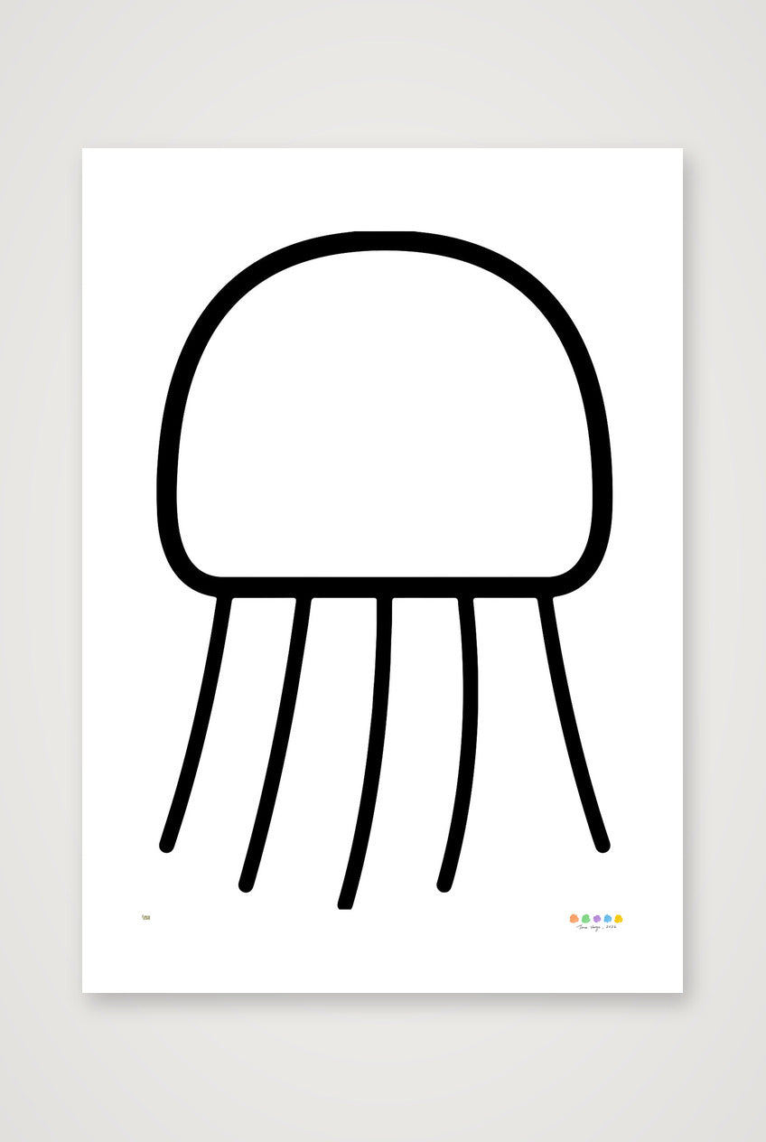 The Nimbus Jellyfish, 42×59cm, 17×23" Print only