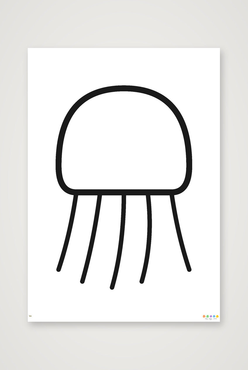 The Nimbus Jellyfish — 59×84cm, 23×33" Print only