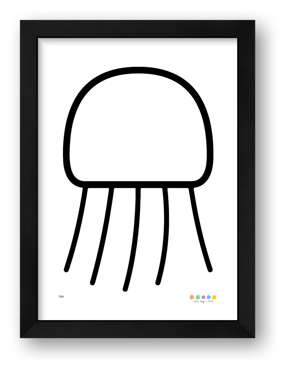 The Nimbus Jellyfish, framed