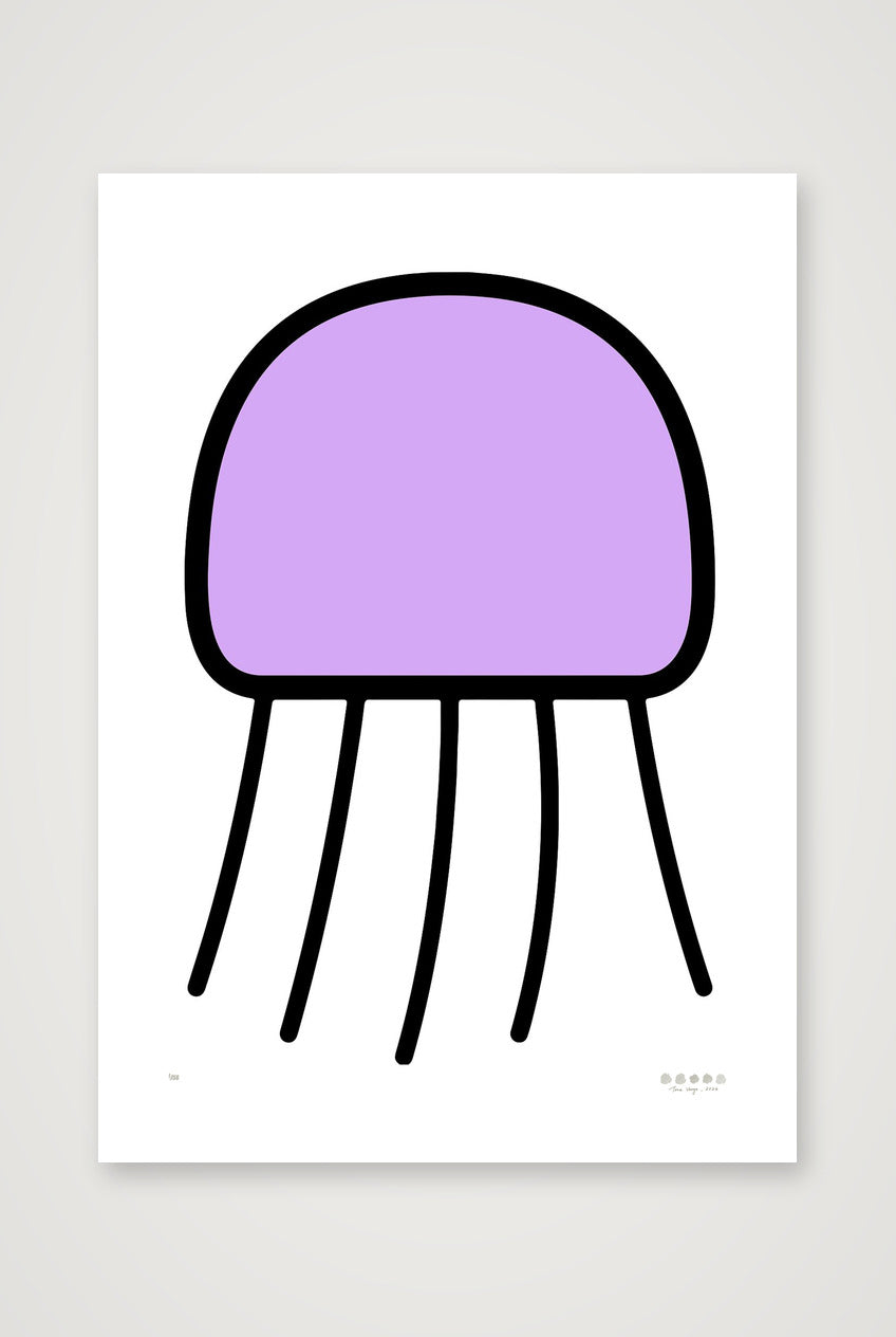 The Orchid Jellyfish — A3 (30×42cm, 12×17") Print only
