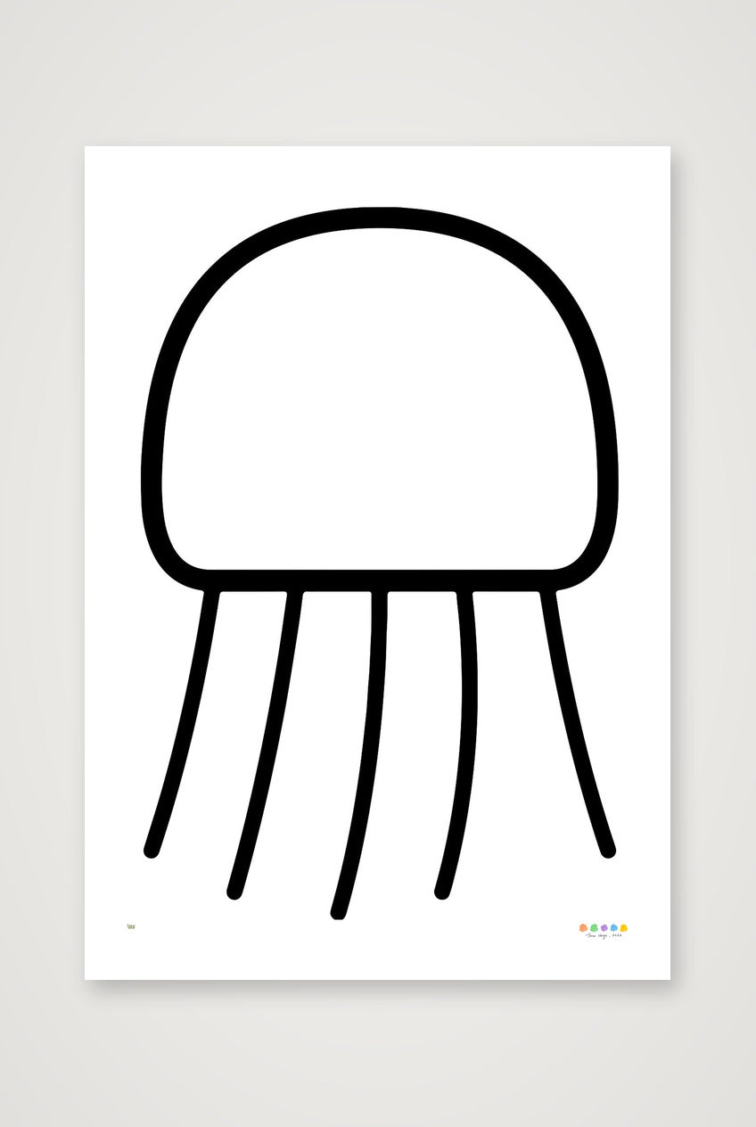 The Nimbus Jellyfish, 59×84cm, 23×33" Print only