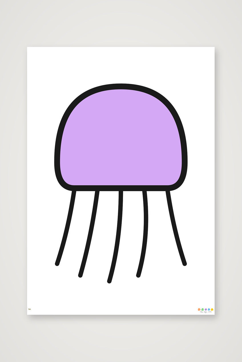 The Orbit Jellyfish — 59×84cm, 23×33" Print only