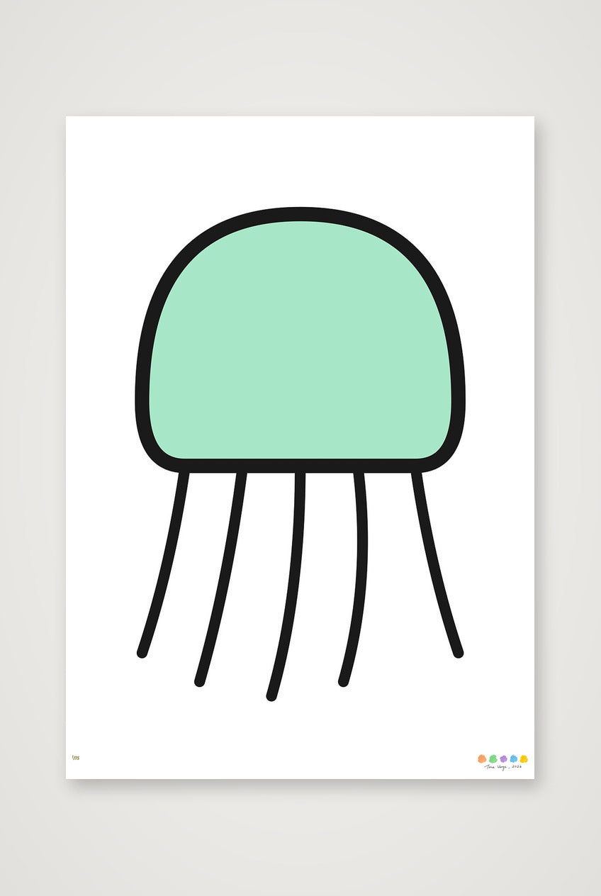 The Forest Jellyfish — A3 (30×42cm, 12×17") Print only