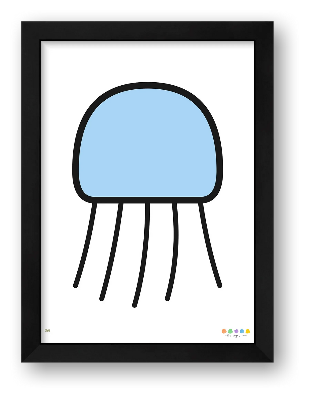 The Moss Jellyfish — framed