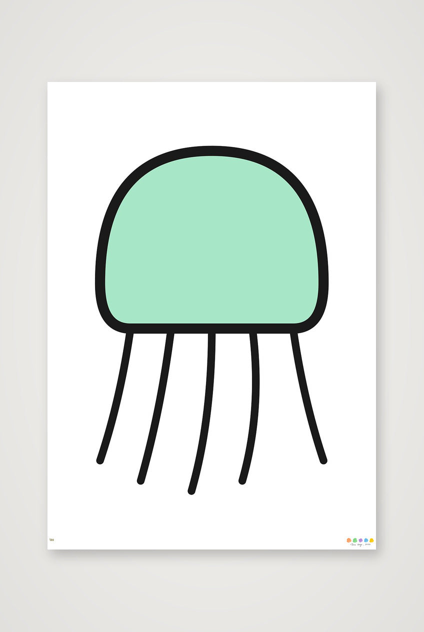 The Nimbus Jellyfish — 59×84cm, 23×33" Print only