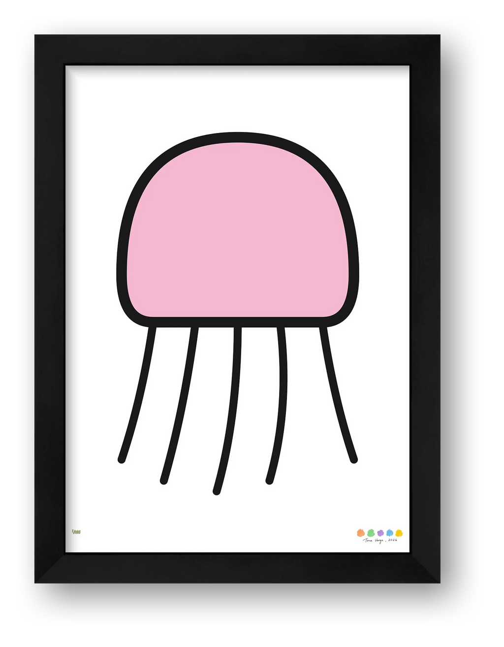 The Signal Jellyfish — framed