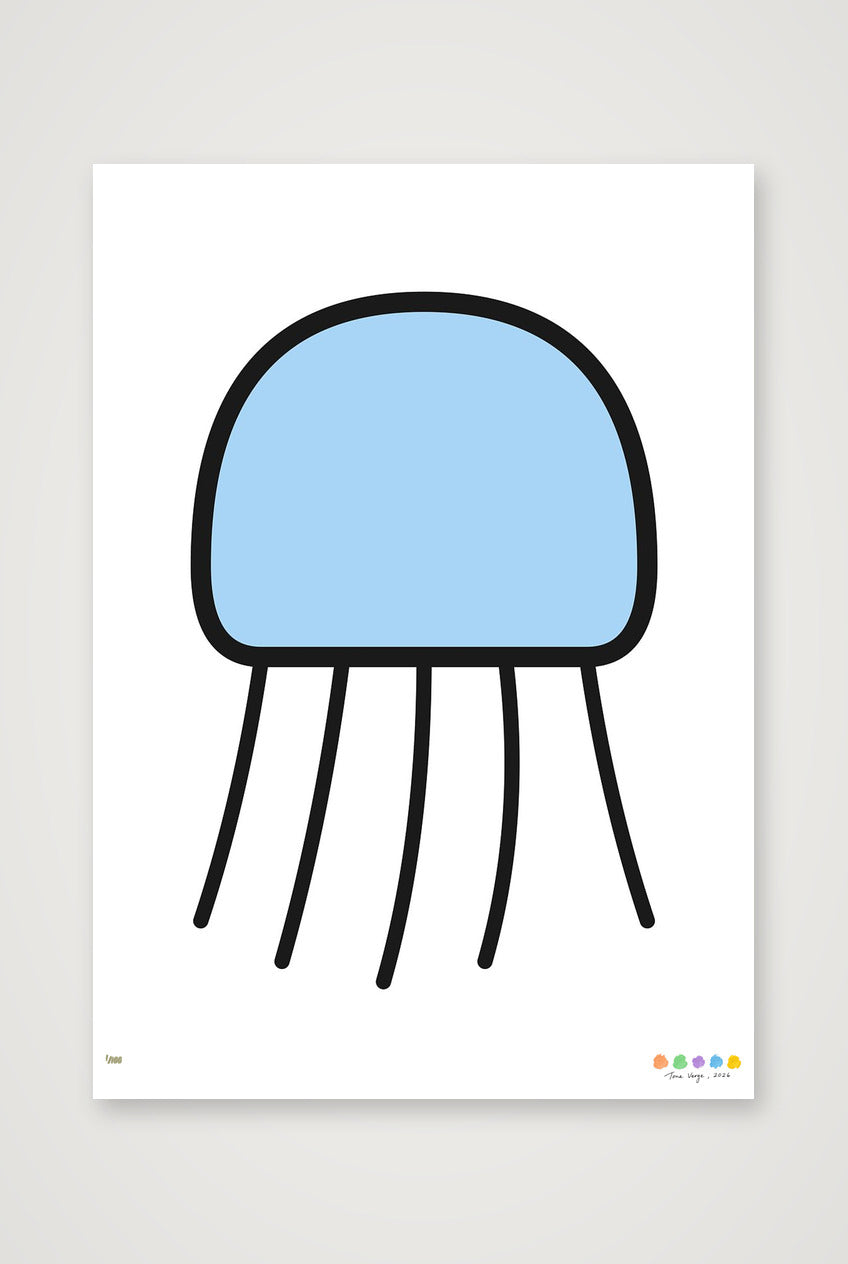 The Moss Jellyfish — A4 (21×30cm, 8×12") Print only
