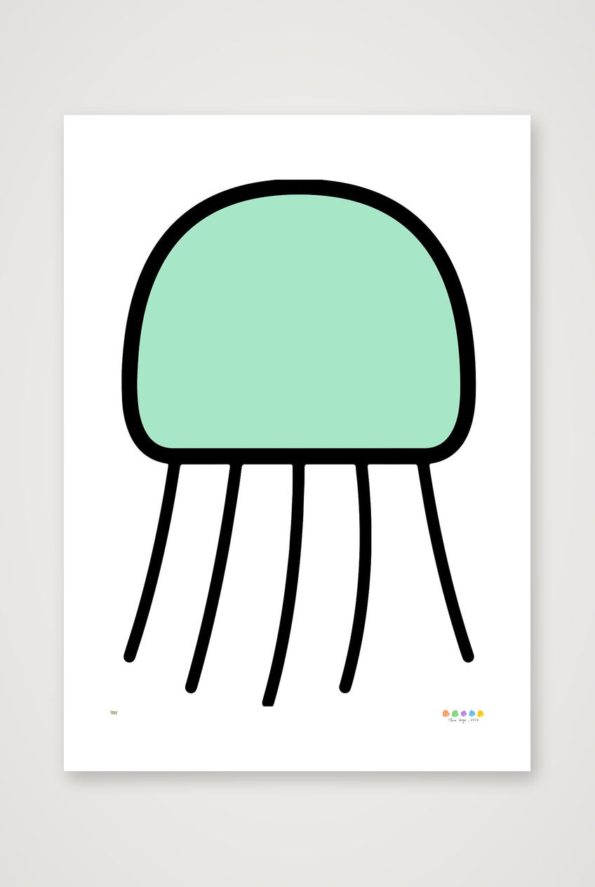 The Forest Jellyfish, 42×59cm, 17×23" Print only