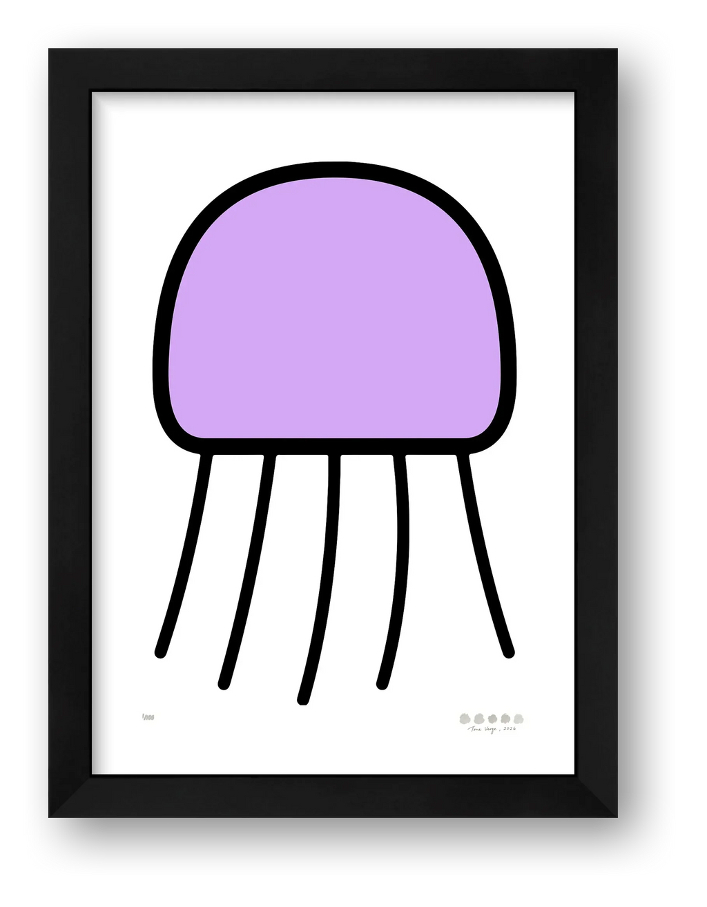 The Orchid Jellyfish — framed