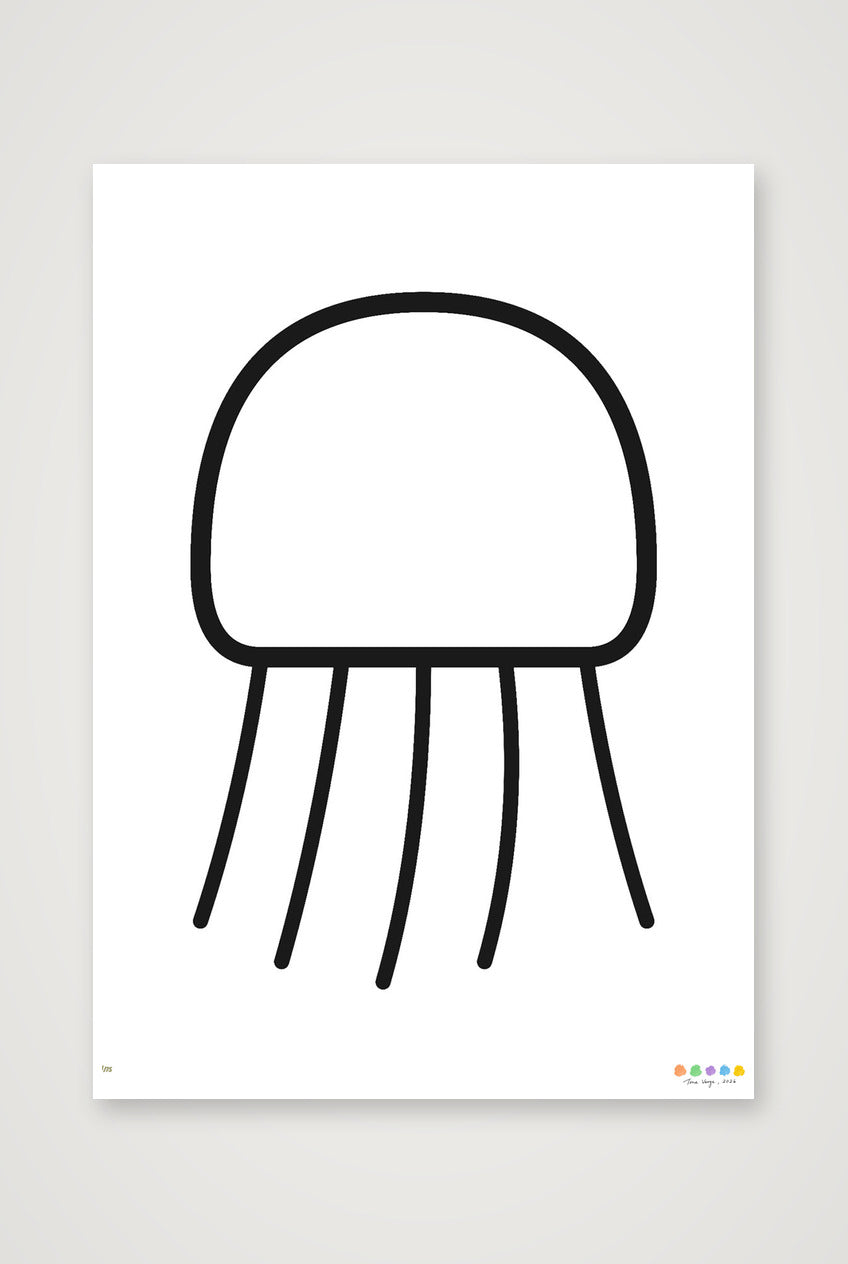 The Nimbus Jellyfish — A3 (30×42cm, 12×17") Print only