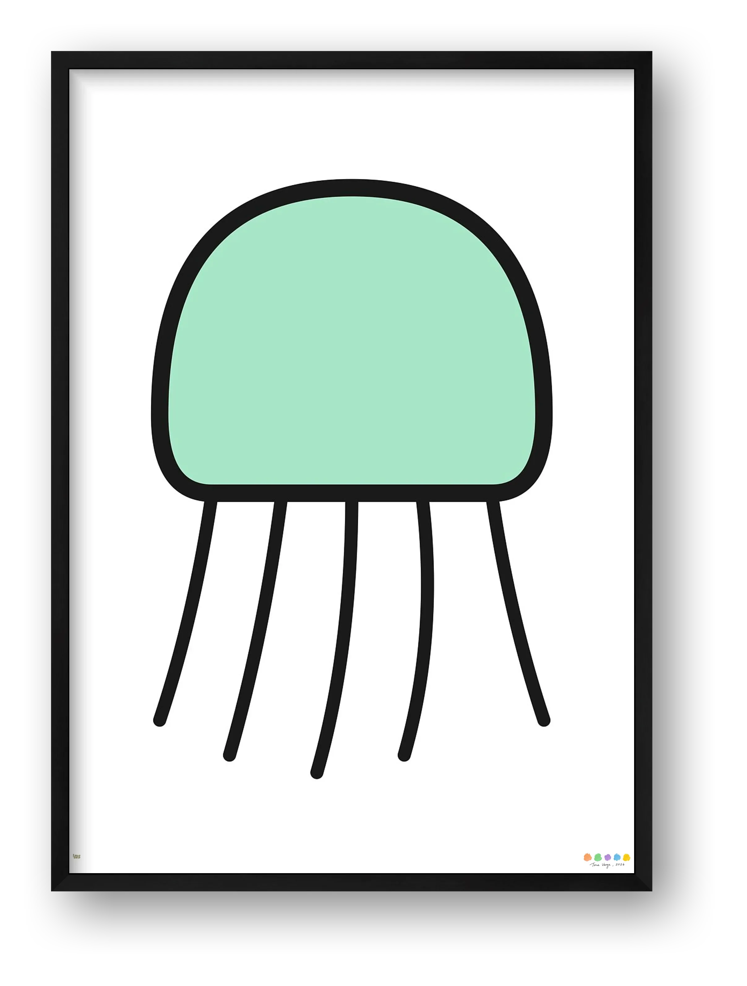 The Forest Jellyfish — framed